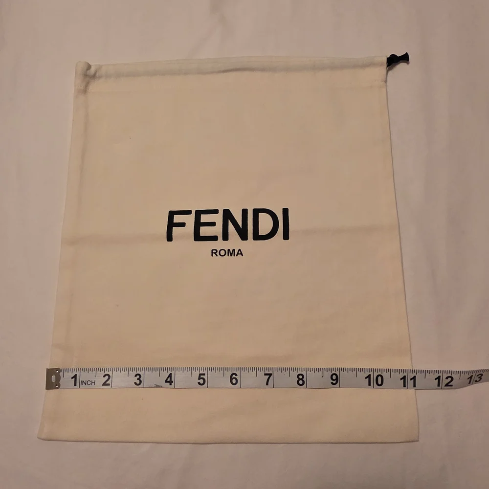 Fendi Beige Drawstring Bag